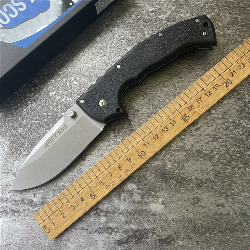 

Складной нож Cold Steel 4-MAXSCOUT, тактический охотничий Клинок для кемпинга и выживания на природе, острый инструмент высокой твердости для самооб...