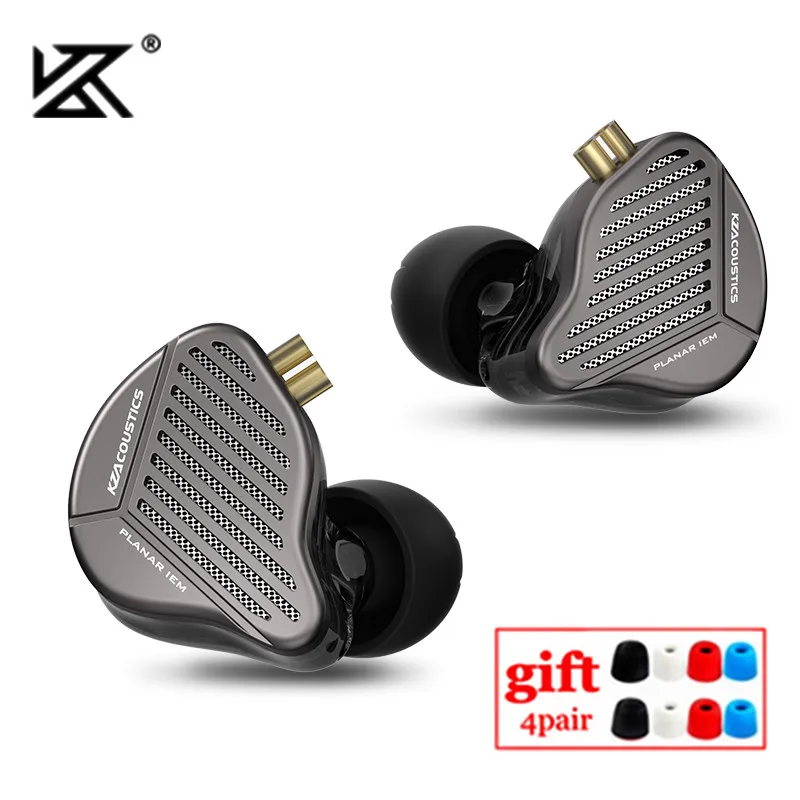 Проводные наушники KZ PR1 Planar Driver In Ear проводные музыкальные HiFi монитор с басом Earbuds