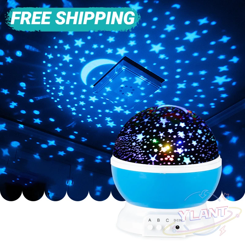 

Galaxy Projector Starry Sky Rotating LED Night Light Planetarium Children Bedroom Star Night Lights Moon Light Kids Gift Lamp