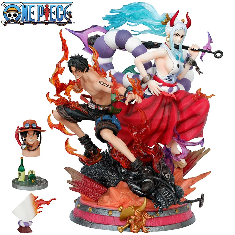 

30cm One Piece Anime Figure Yamato Portgas D Ace Gk Action Figurine Pvc Statue Model Collection Decoration Doll Toy Kids Gifts