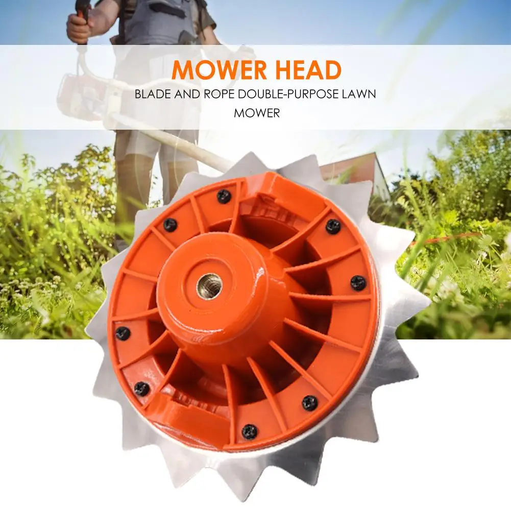 

Replacement Grass Trimmer Head Lawn Mower Cutting Aperture 10.5 mm High Hardness Sharpness Accessories Brush Cutter Head