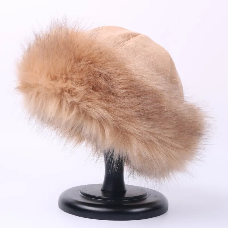 

Winter Thick Furry Hairband Fluffy Russian Faux Fur Women Girl Fur Headband Hat Winter Fashion Outdoor Earwarmer Ski Hats Hot