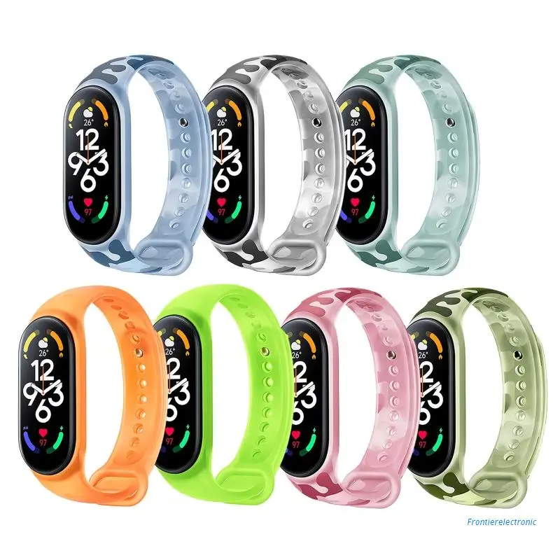 

Sports Band Wristband for Mi Band 7 Silica Strap Belt for Smart Watch Bracelet DropShipping