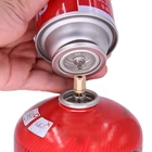Портативный адаптер для заправки газом для наружной горелки, газовый баллон, газовый резервуар, для походов, надувной канистра с бутаном