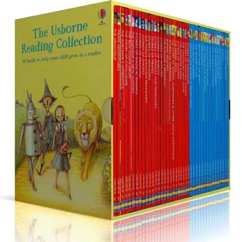 

40 Books/set Usborne Reading Collection Story Books My Third Reading Library Kids Toys for English Educational Gifts