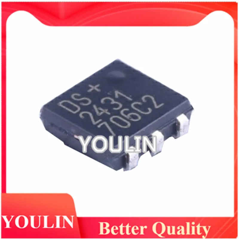 

Оригинальный оригинальный патч DS2431P + T TSOC-6 1-Kbit EEPROM, микросхема памяти, 10 шт.
