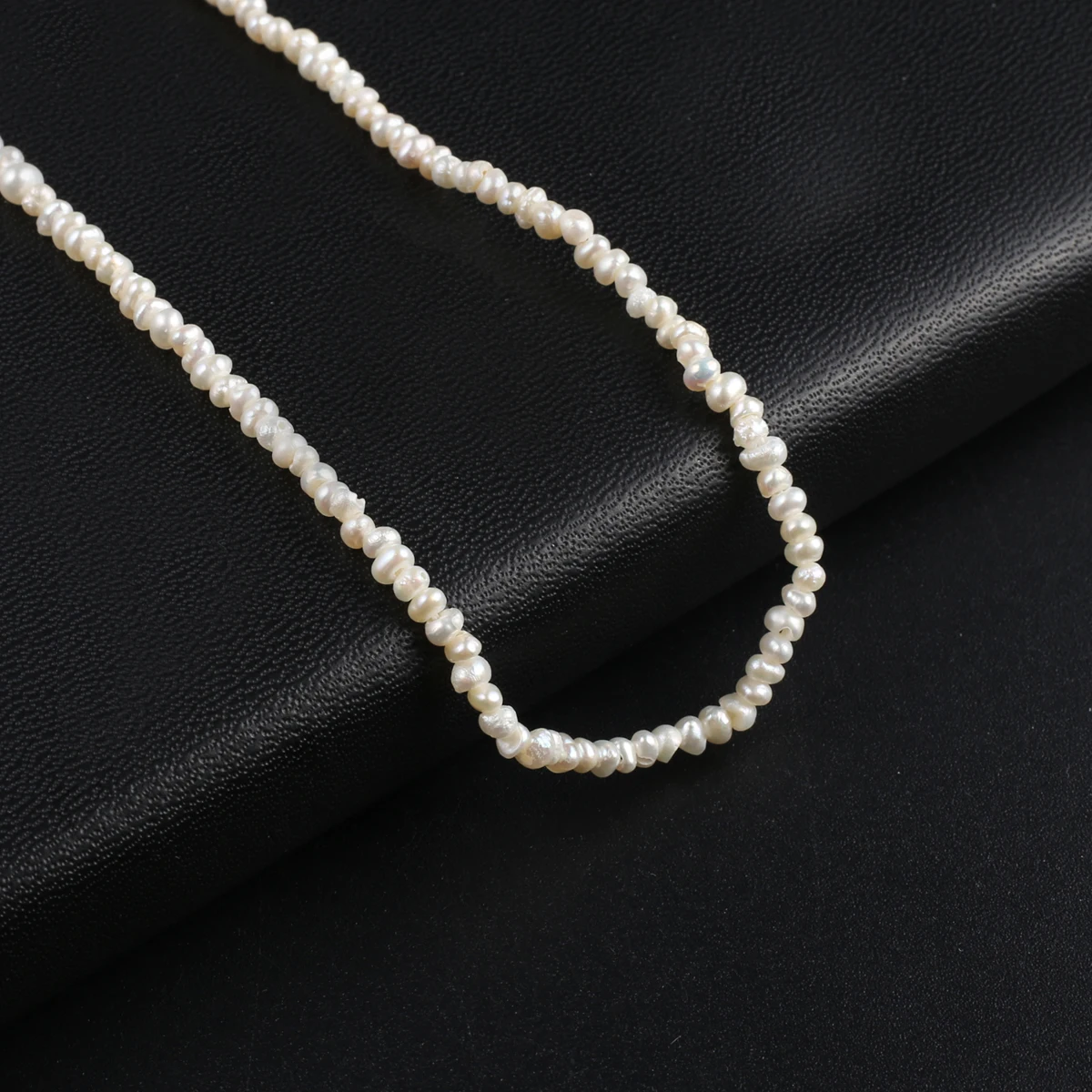 Natural Freshwater Pearl White Oblate Abacus Bead 2-3mm Small Loose Beads Jewelry Making DIY Necklace Earrings Real Pearl Beads