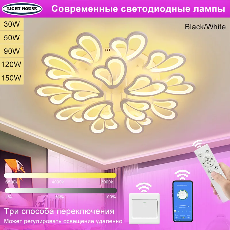 

Новинка 2023, люстра потолочная светодиодная,потолочная люстра,современный потолочный светильник с дистанционным управлением, люстра для го...