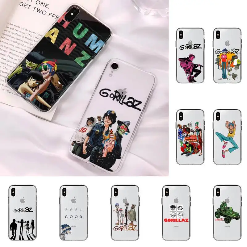 

Gorillaz Band New Phone Case for iPhone 11 12 13 mini pro XS MAX 8 7 6 6S Plus X 5S SE 2020 XR case