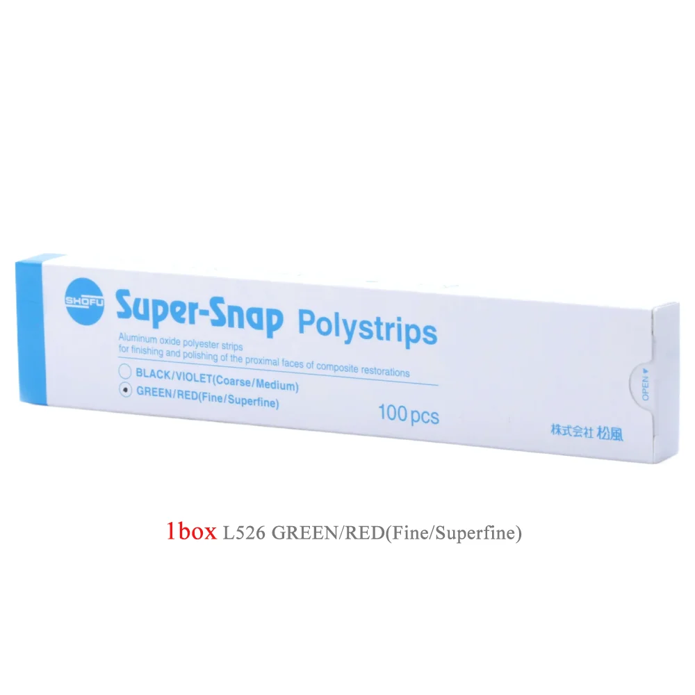 SHOFU Super Snap Polystrips Абразивные полоски Радужные полировальные Стоматологические