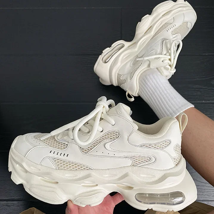 Мужская обувь со скидкой повседневная на толстой подошве увеличивающая рост