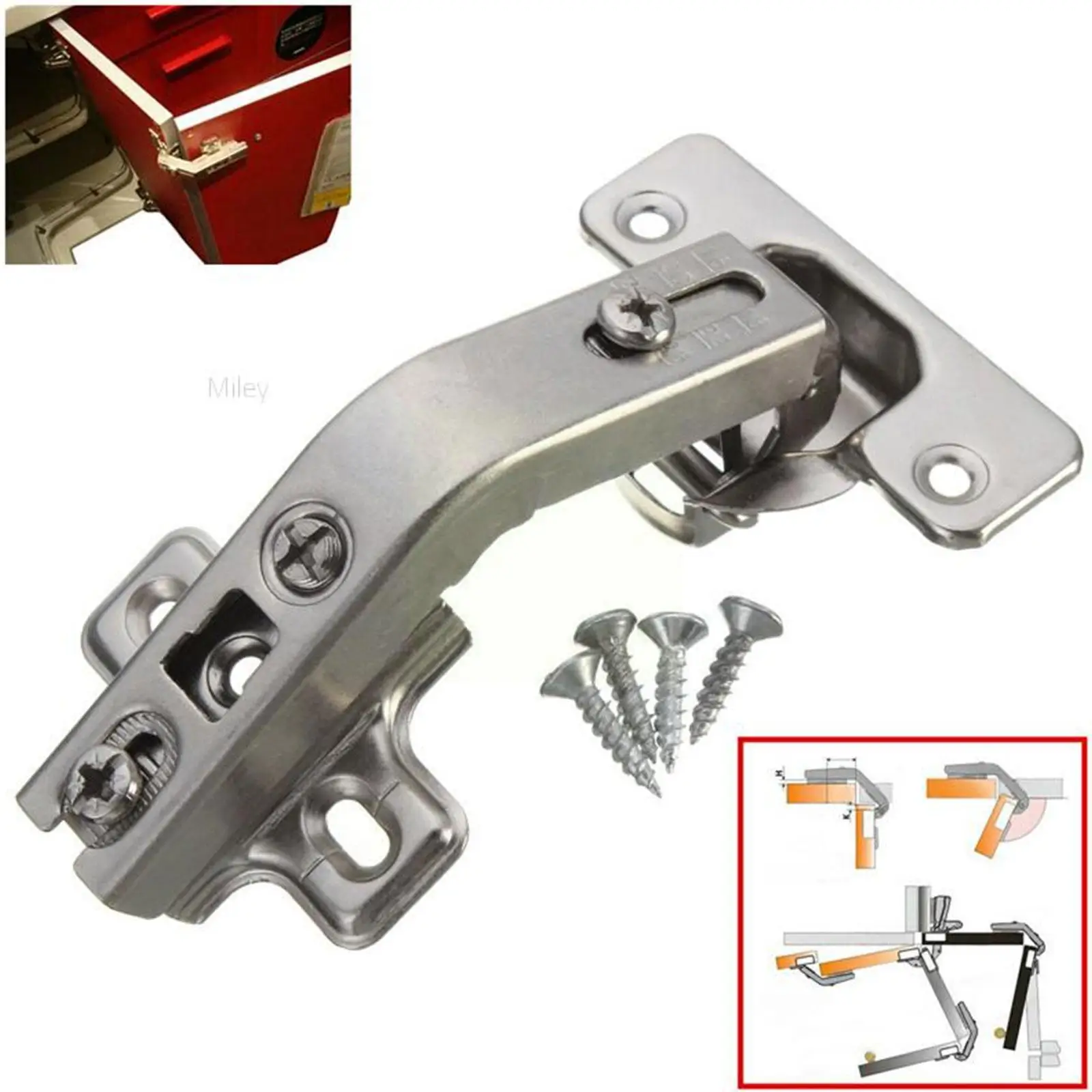 

135 Degree CabinetHinge Steel Door Hydraulic Hinges Damper Buffer Soft Close For Cabinet Kitchen Furniture Hardware A6C4