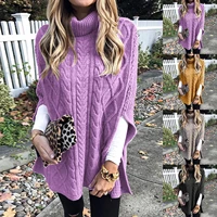 fall winter sweaters women solid turtleneck sweater ladies oversized loose long fashion knitted pullover casual plus size s 5xl