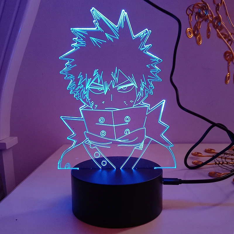 My Hero Academia Boku No Katsuki Bakugou фигурка моя геройская Академия для дома украшения ночник
