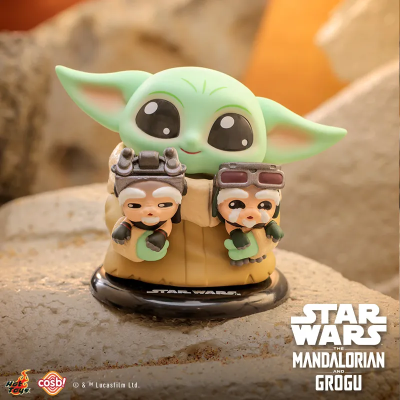 Фото Коллекционная фигурка Hot Toys Cosbi Star Wars The Mandalorian Grogu Mystery Box, настольное украшение, подарок для взрослых коллекционеров и фанатов №4