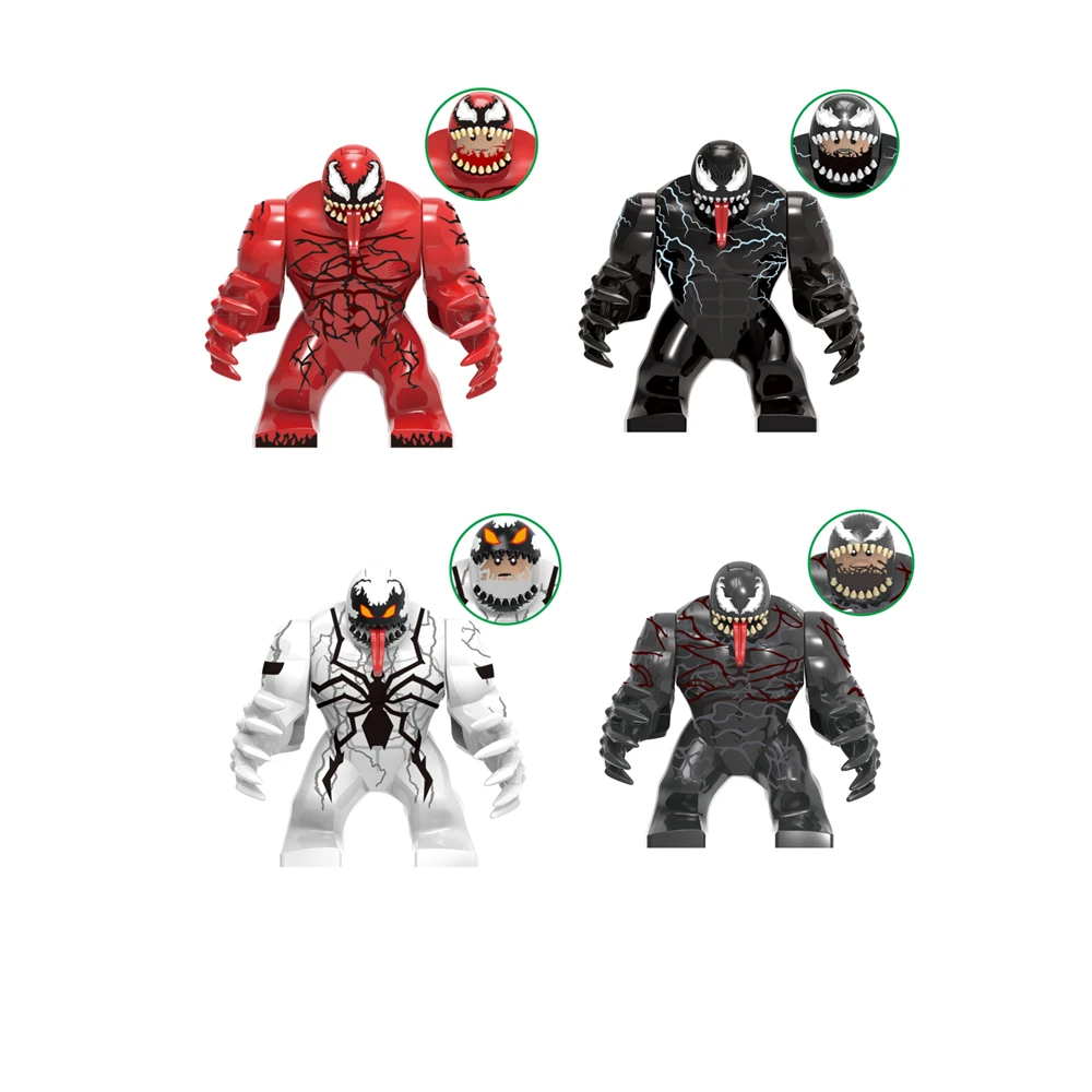 

70 Style New Venom Thanos Large Doctor Strange Carnage Wolverine Hulk Mans Buster Building Block Figures Toy For Kids