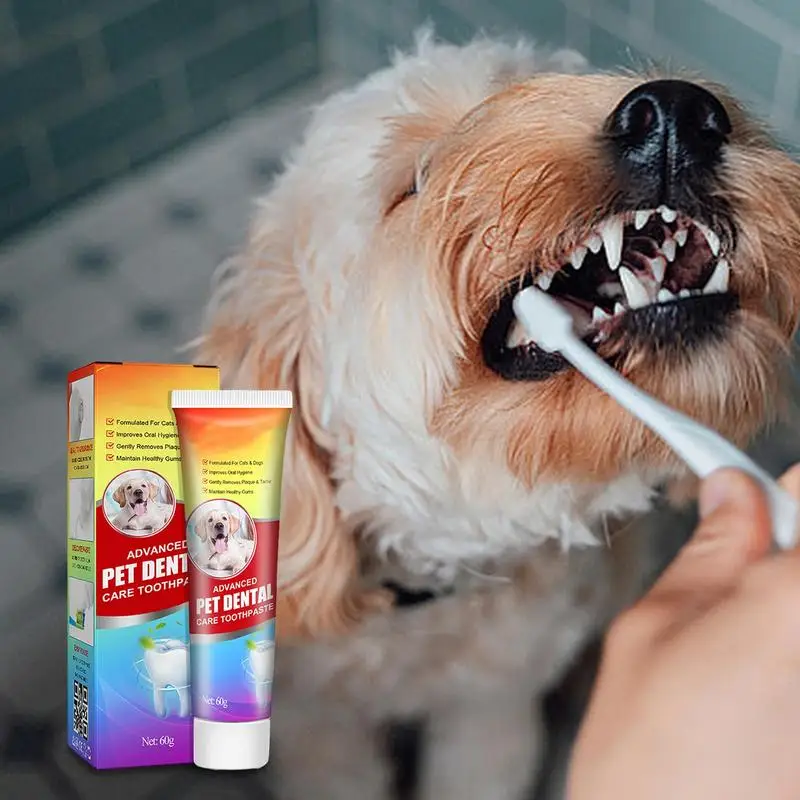 

Mint Flavor Dog Toothpaste Pet Teeth Cleaning care Freshens Breath Effective Dog Oral Care With Fragrant Formula For Dogs