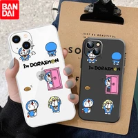 cute doraemon couple phone case for iphone 11 pro 12 mini max 13 pro xr x xs max 7 8 6s plus soft silicone shell cover funda