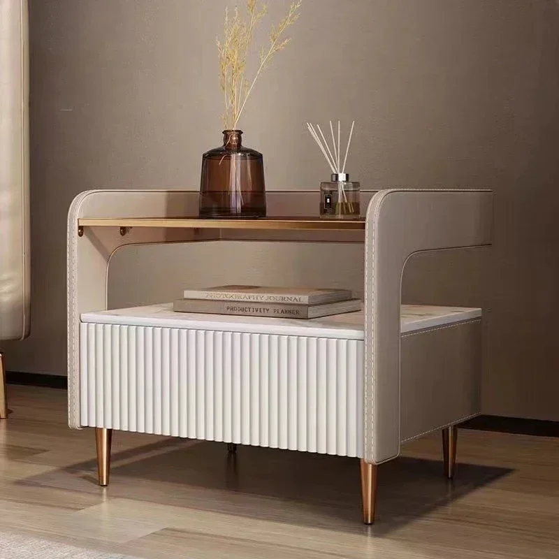 Многофункциональная прикроватная тумбочка двойная мебель для интерьера спальни