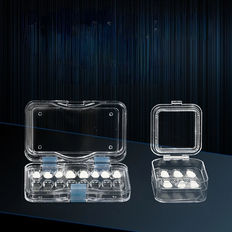 

Small Dental Crown Box with Transparent Flexible Film Crown-keeping Box Plastic Teeth Tool Material Inside Denture Storage