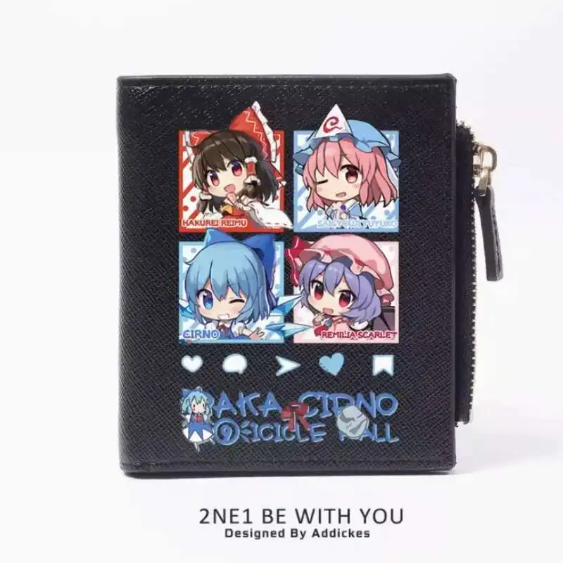 Фото Touhou Project Hakurei Reimu Cirno аниме модный кошелек из искусственной кожи кошелек для карт монета на молнии сумка для денег косплей подарок B536 аниме №1