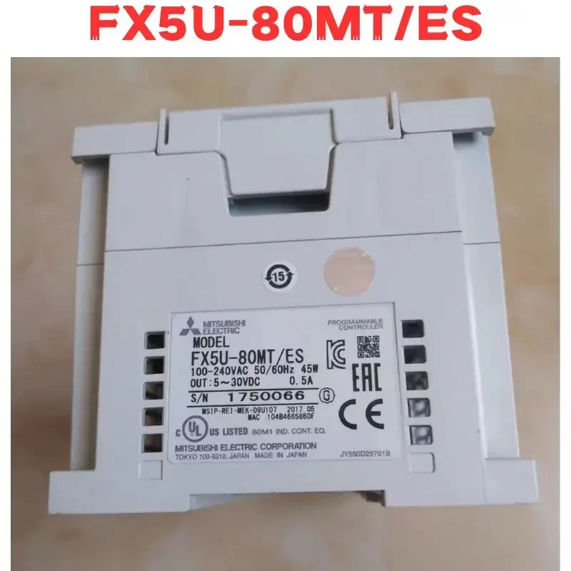 Б/у модуль FX5U-80MT/ES FX5U 80MT ES протестирован нормально