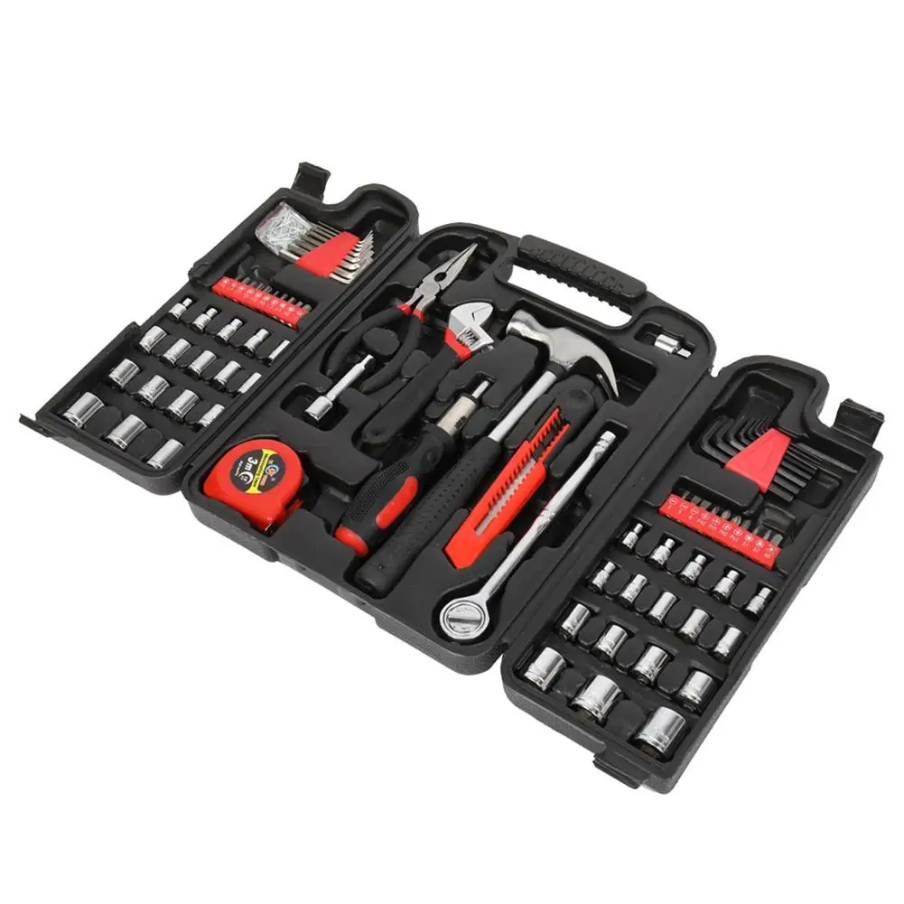 

186pcs Home Repair Tool Set Carbon Steel Auto General Household Hand Tool Set With Toolbox Storage Case For Repairing