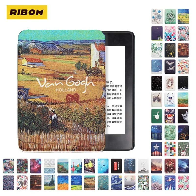 

For Kindle 10th Hard Case For Kindle 8th For Kindle Paperwhite Case Smart Cover For Kindle Paperwhite 4/3/2 Print Cover