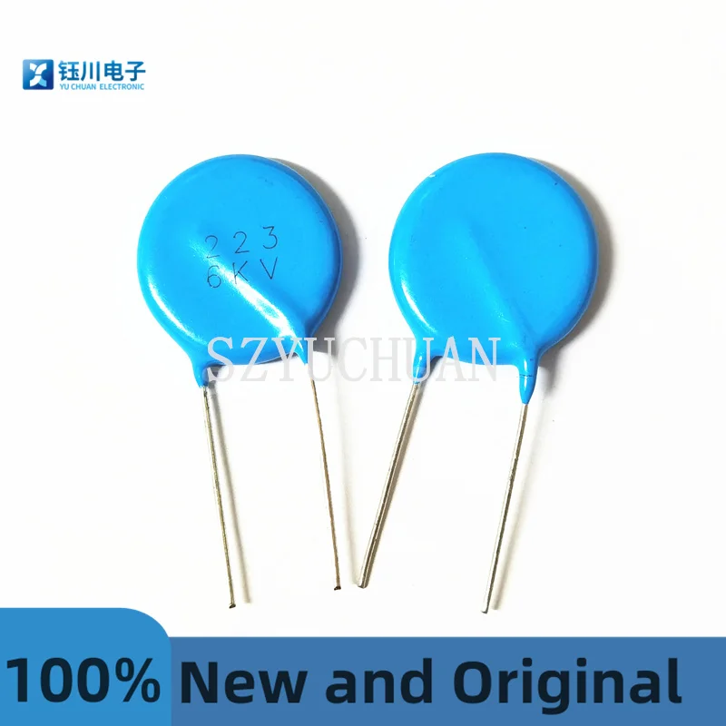 (10 шт.) Высоковольтный керамический конденсатор 223 6 кВ Диаметр чипа 22 8
