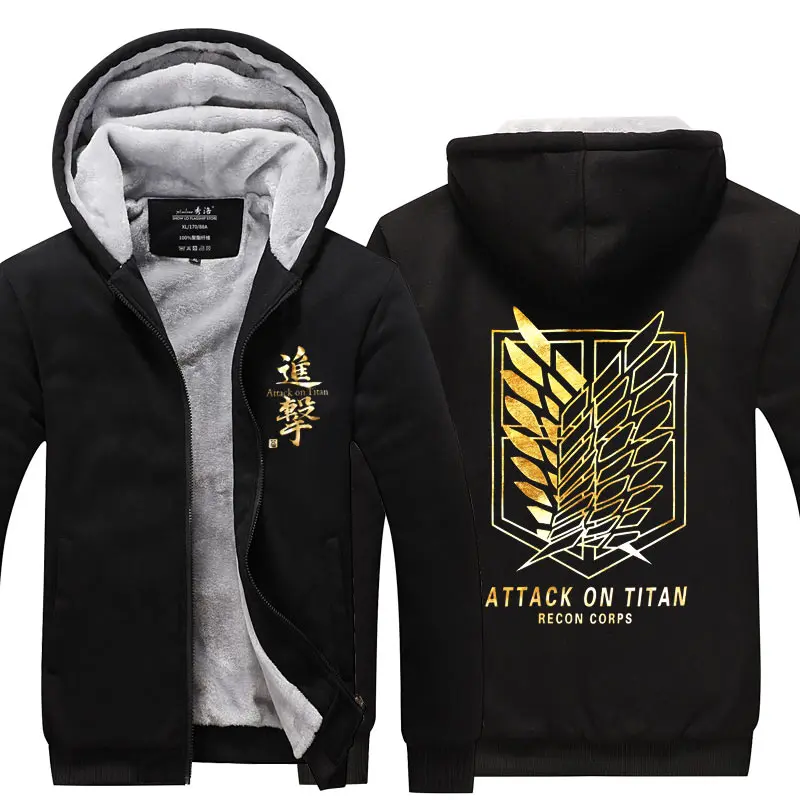 Attack On Titan Hoodie Japanese Anime Hingeki No Kyojin Graphic Sweatshirt Pullover Casual Hooded Streetwear Tops Unisex