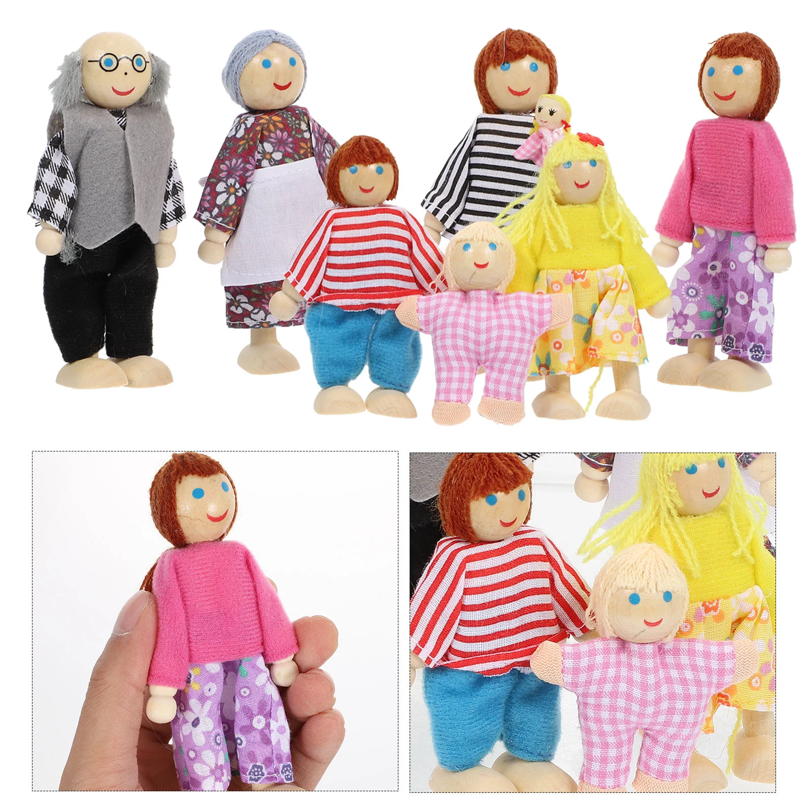 

Семейные игрушки, детский Декор для дома, имитация деревянных игрушек для малышей