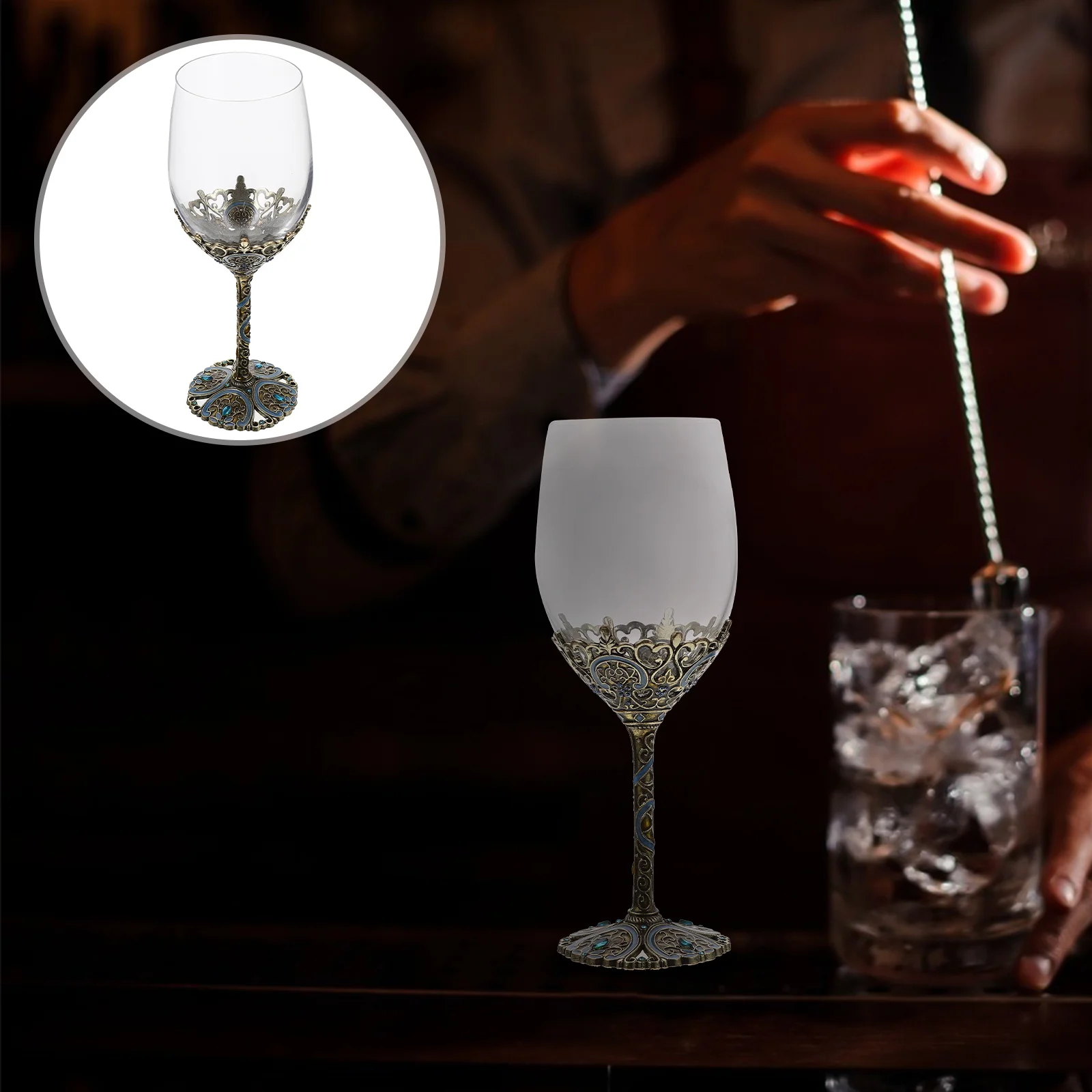 

Champagne Glasses Tumbler Glasses Chalice Goblet Cup Royal Beverage Cup