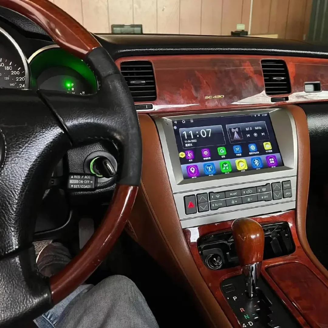 

Автомобильный радиоплеер 8 + 128 ГБ для Lexus SC430 2001 - 2010 Android 13, GPS-навигация, автомобильный стерео Мультимедийный Плеер carplay 4G SIM-плеер