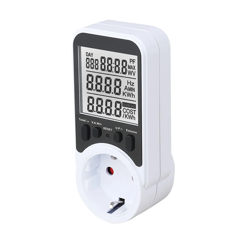 

For All Households Power Meter Socket Power Meter Socket Convenient LCD Screen Reliable Save Electricity High Quality