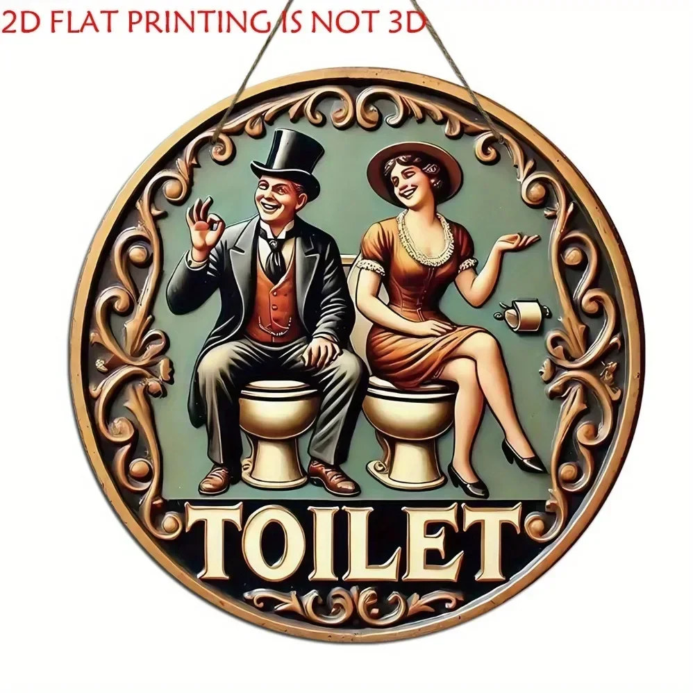 

Металлический знак для унитаза HELLOYOUNG