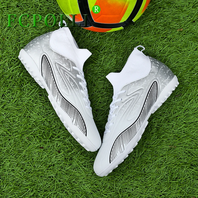 

2023 New Couples Turf Soccer Shoes Designer Indoor Football Sock Boots Unisex Anti-Slippery Sport Shoes For Men Soccer Boots