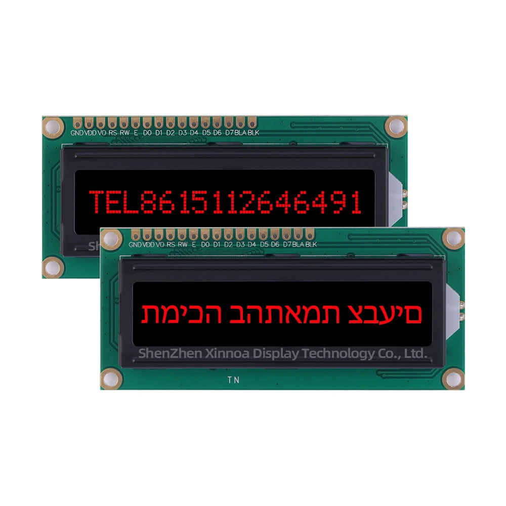 2 5-дюймовый BTN черный фильм зеленый текст 1601A ЖК-дисплей иврит символ LCM модуль