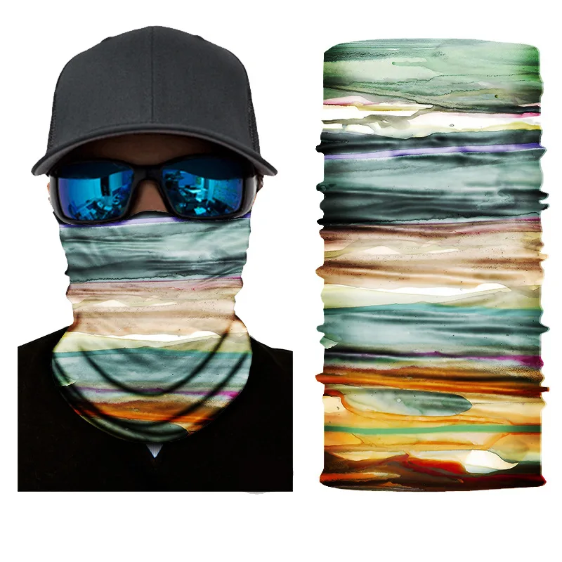 Бесшовный шарф в полоску для бега на открытом воздухе