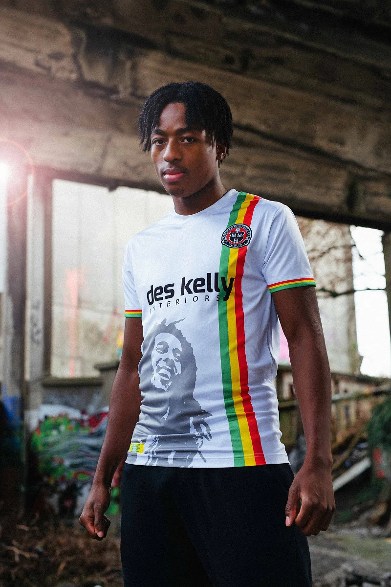

2022 2023 Bohemian BOB MARLEY INSPIRED AWAY 22 23 T-shirt G.KALLY L.BURT