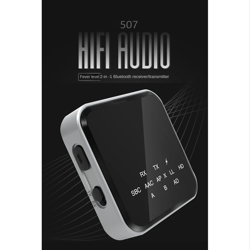 

2 в 1 приемник-передатчик Bluetooth 3,5 мм ТВ компьютер автомобильный аудио адаптер Bluetooth V5.2 RX + TX 250 мАч с аудиокабелем