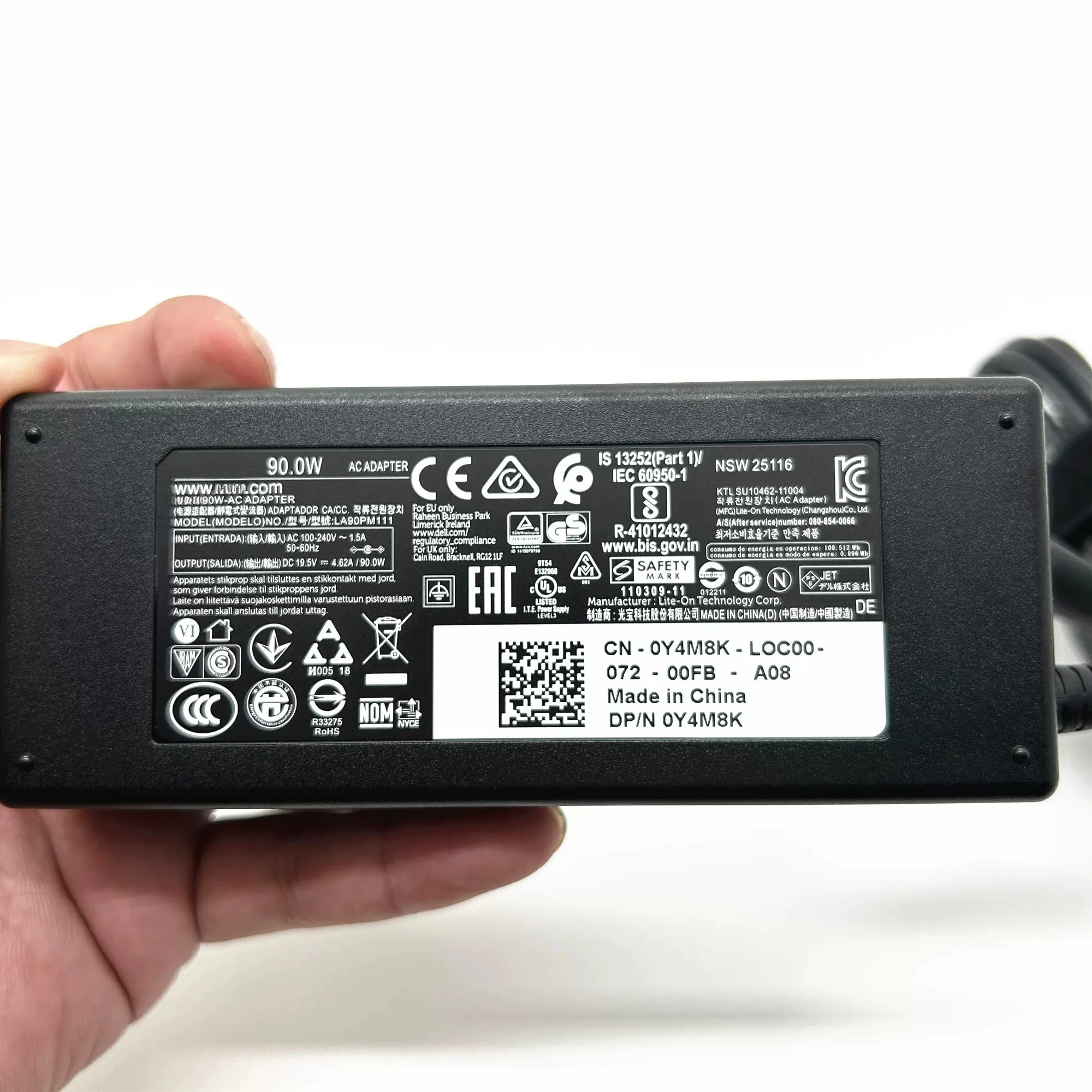 Фото Адаптер питания 19.5V 4.62A 90W для Dell N4010 N4030 E5470 E7270, зарядное устройство №3