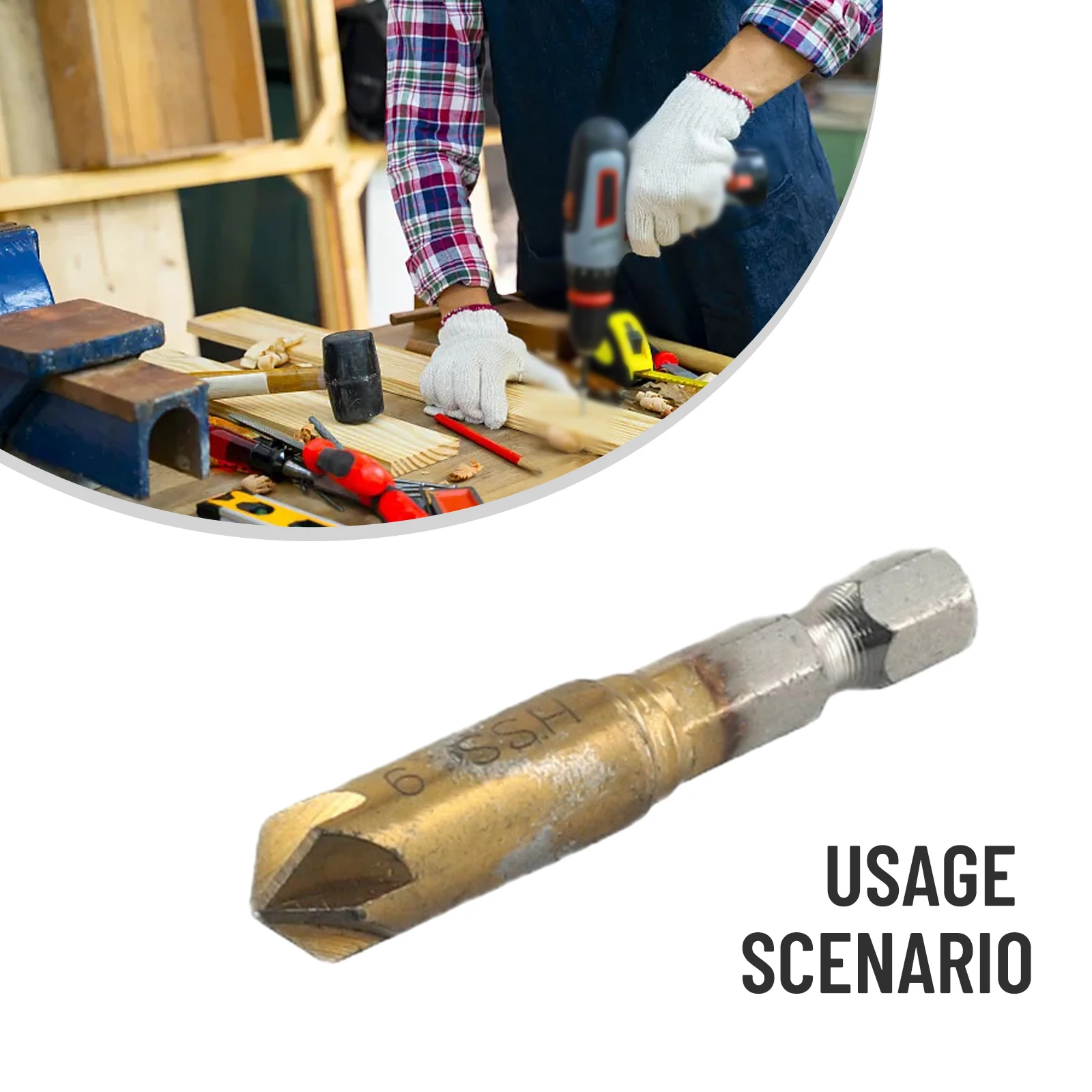 Инструментальное сверло 1/4 дюйма с шестигранным хвостовиком 6 размеров 90