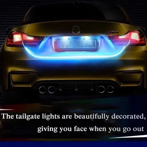For Mini Cooper R50 R52 R53 R55 R56 R60 R61 Car Taillight Rear Bumper Tail Light Rear trunk light Led strip decoration 1.2m 12v