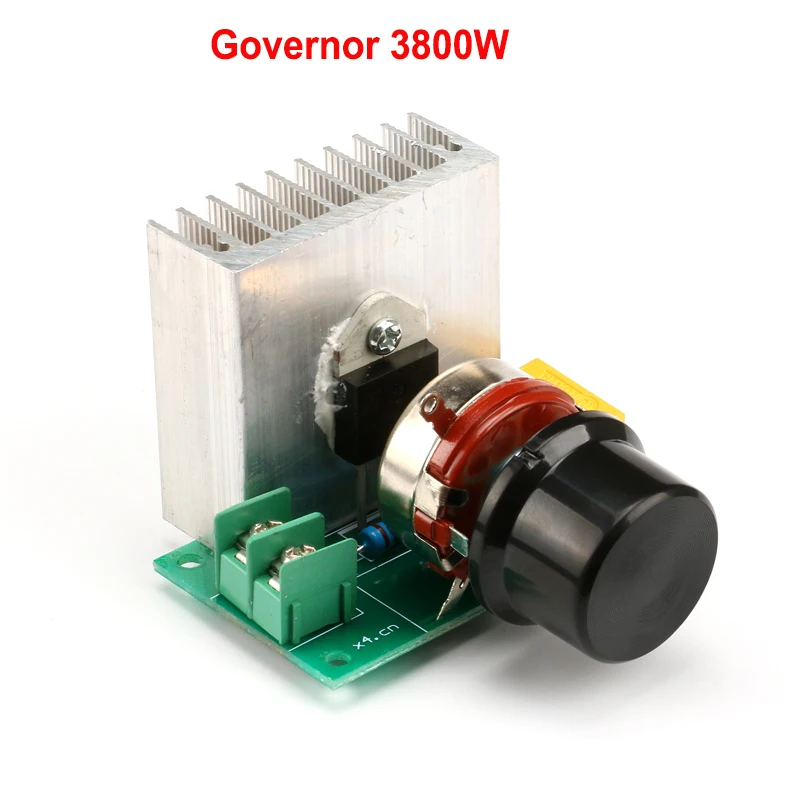 

1 шт., регулятор переменного тока 220 В, 3800 Вт, тиристорный контроллер скорости, регулятор затемнения, регулятор двигателя, термостат, электрон...