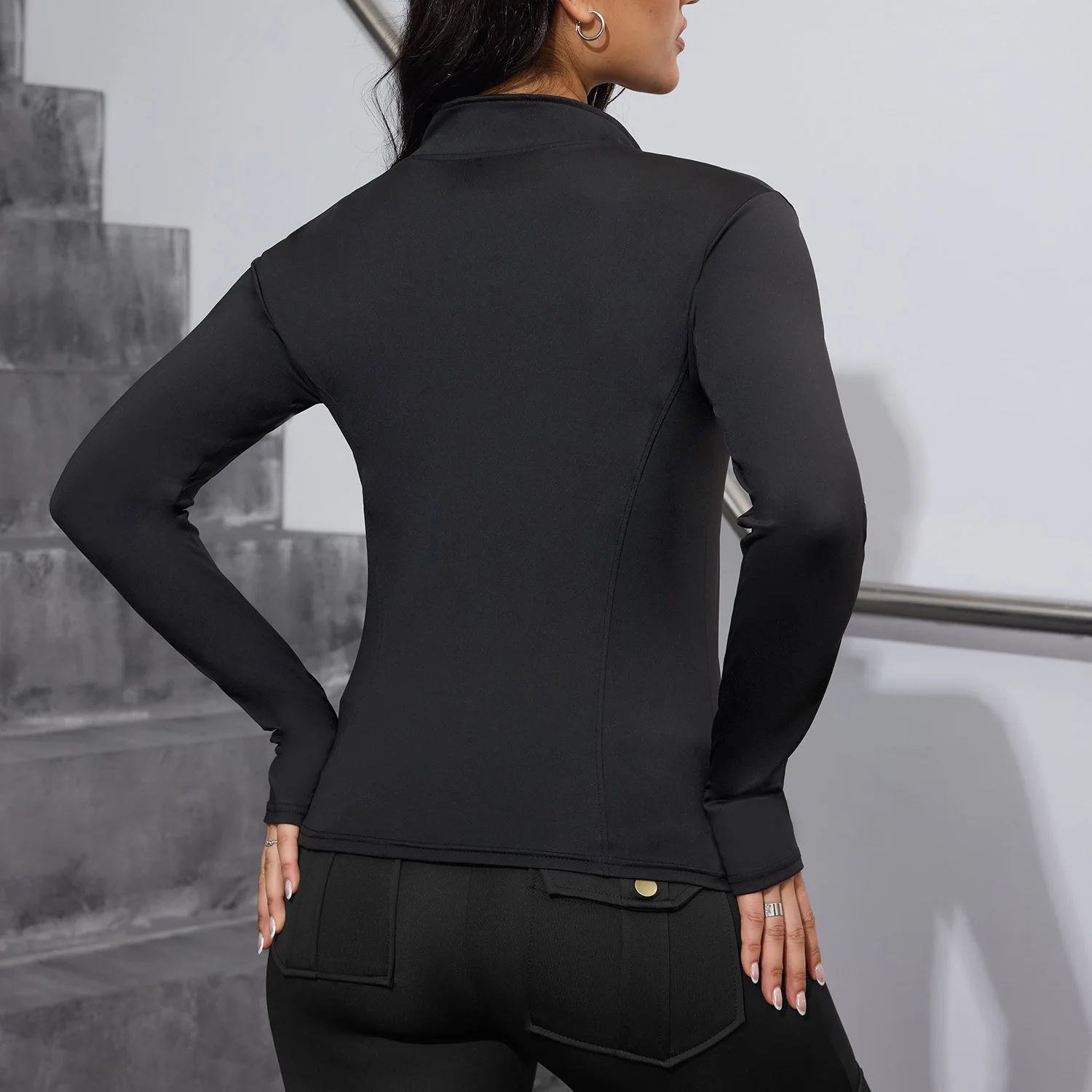 CHRLEISURE рубашки для йоги с длинными рукавами и отверстиями большого пальца женские