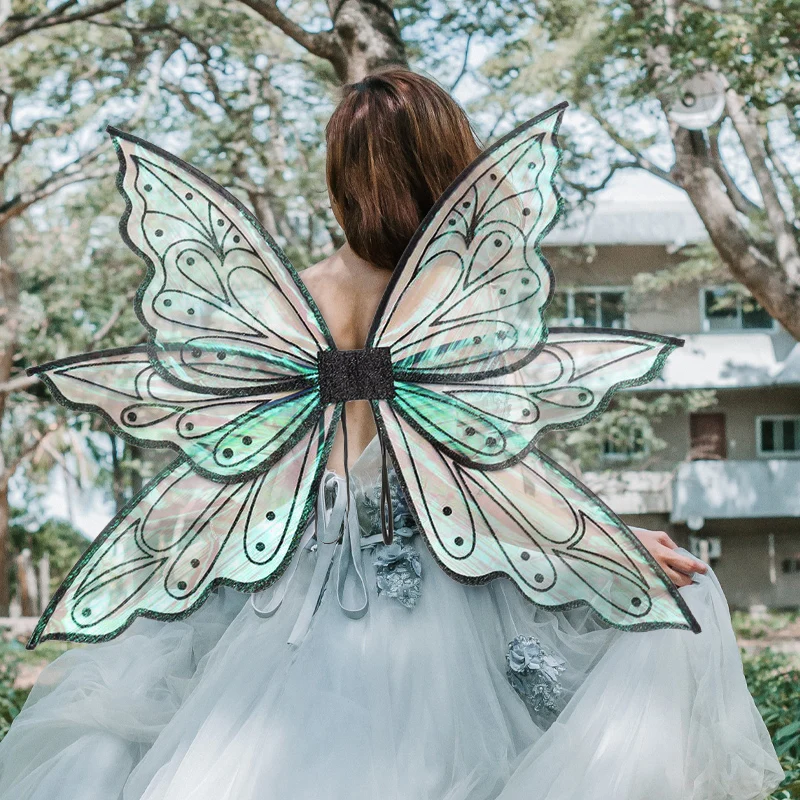 Princess Fairy Wing Butterfly Elf Wings Kids Dress Up Halloween Party Costume Angel Wings Girls Butterfly Fairy Wings Party Prop