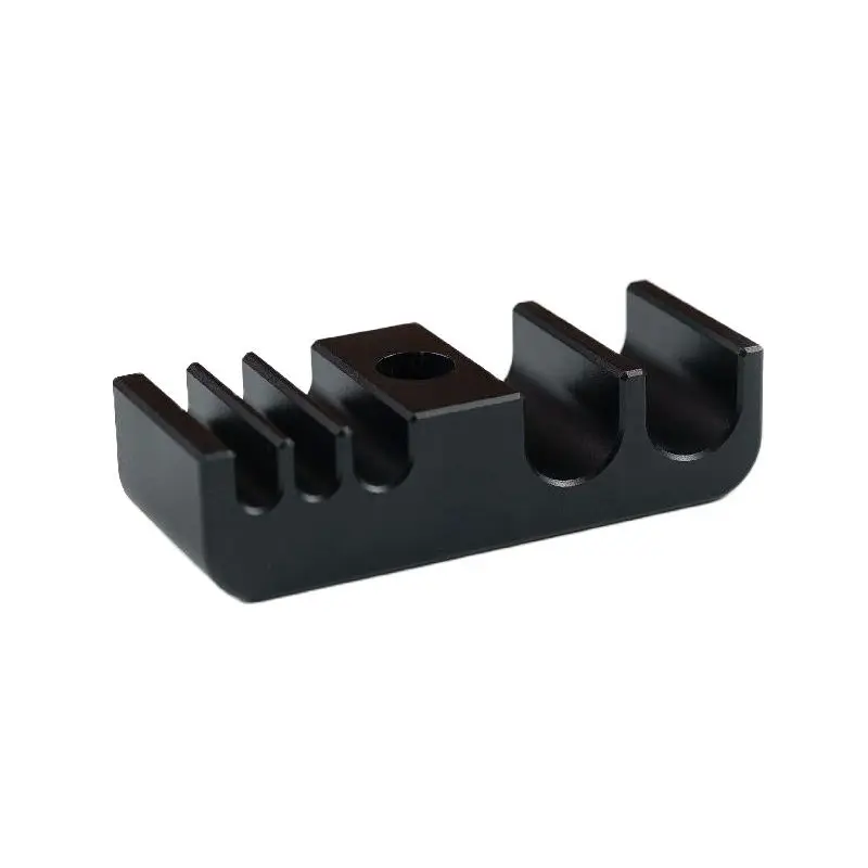 

Customized CNC Machining Black Anodized Aluminum U-Cable Clip