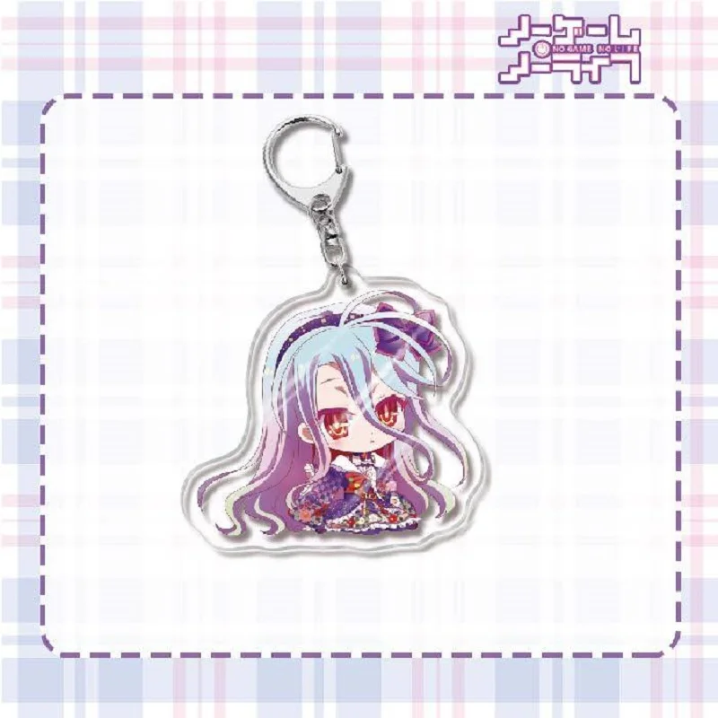 Аниме NO GAME LIFE милые фигурки Сора Широ Хацуз Изуна акриловые брелки для косплея