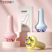 roller massage ball ergonomic handle stainless steel muscle pain relief body neck shoulder back leg calf therapy roller massager