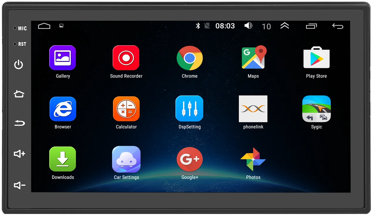 7inch Android 2 Din 1+16G Car Player Radio GPS Navigation Universal Stereo Multi Touch Screen Support Camera enlarge